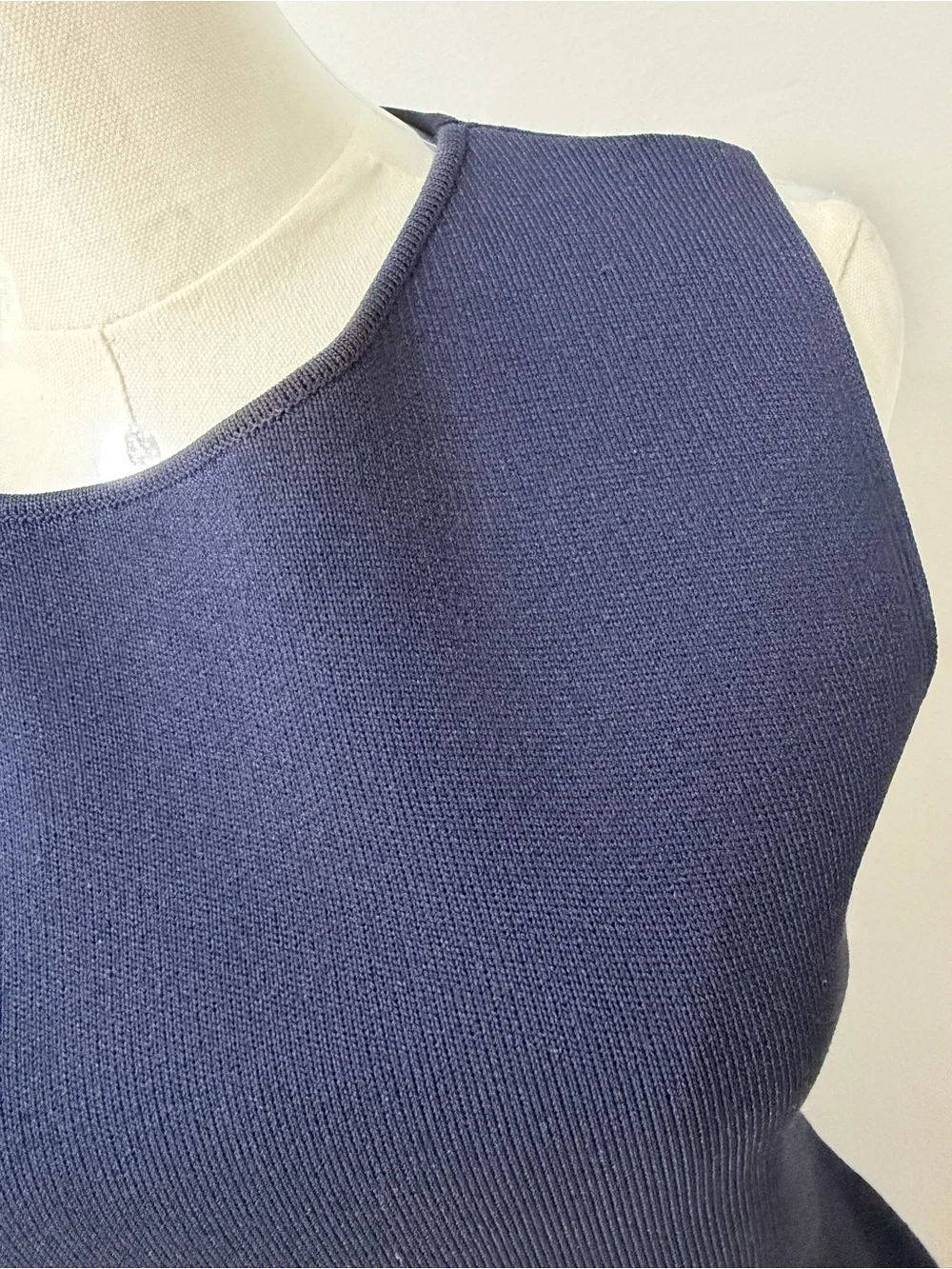 Zara NWT Navy Blue Sleeveless Maxi Dress with Pleated Skirt – Size Large - Picture 4 of 5